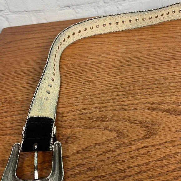 Guess western black Rhinestone belt size not marked medium likely - Picture 5 of 5